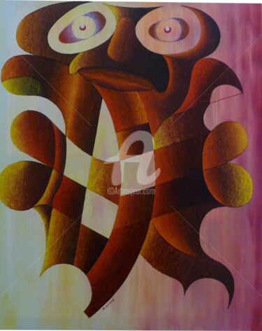 Peinture intitulée "OBSERVATION" par B.Gomes, Œuvre d'art originale