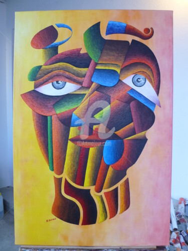 Peinture intitulée "MASCARADE" par B.Gomes, Œuvre d'art originale