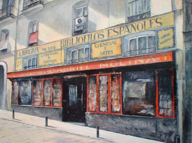 Peinture intitulée "Libreria Gabriel Mo…" par Tomás Castaño, Œuvre d'art originale, Huile