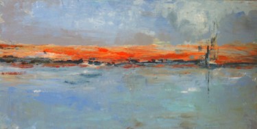 Peinture intitulée "Sunset" par Isabelle Nativelle, Œuvre d'art originale, Acrylique