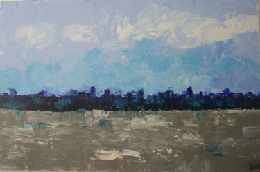 Peinture intitulée "downtown.jpg" par Isabelle Nativelle, Œuvre d'art originale