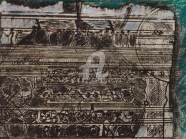 Gravures & estampes intitulée "Sous les branches" par Jacques Stemer, Œuvre d'art originale, Monotype