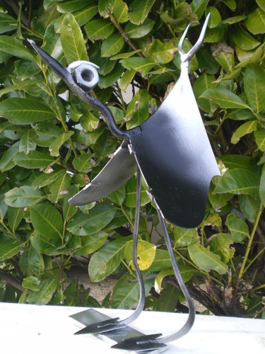 Sculpture intitulée "Le piaf ." par Jean Marc, Œuvre d'art originale