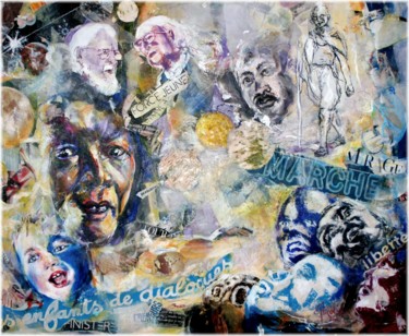 Collages intitulée "Image de l'histoire" par Rémy Nicolas Graphite, Œuvre d'art originale