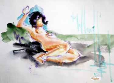 Peinture intitulée "modelev-apb-img-835…" par Rémy Nicolas Graphite, Œuvre d'art originale
