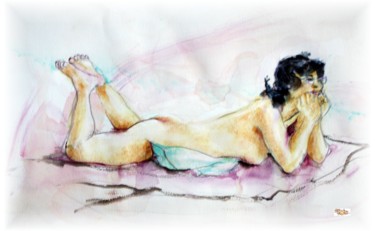 Peinture intitulée "modelev-apb-img-835…" par Rémy Nicolas Graphite, Œuvre d'art originale