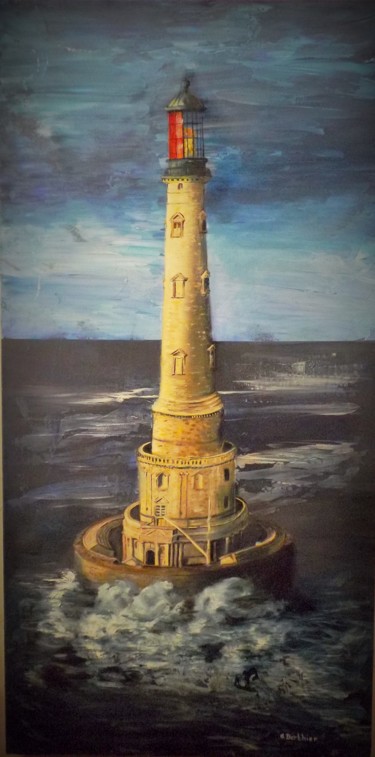 Peinture intitulée "Le vieux surveillant" par Alain Berthier, Œuvre d'art originale, Acrylique