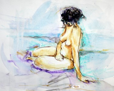 Peinture intitulée "modelev-apb-img-835…" par Rémy Nicolas Graphite, Œuvre d'art originale