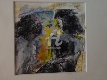 Dessin intitulée "Maria et ses deux a…" par Jacques Stemer, Œuvre d'art originale