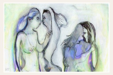 Peinture intitulée "La Java bleue" par Alexandre Podgorny, Œuvre d'art originale