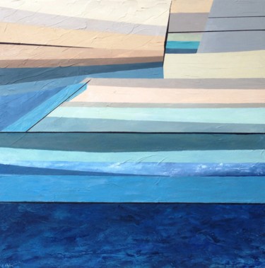 제목이 "Swimmimg Pool  /  L…"인 미술작품 Artstudio29로, 원작, 아크릴 나무 들것 프레임에 장착됨