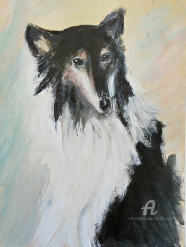 Painting titled "Le Petit Prince" by Michela Curtis, Original Artwork, Watercolor Mounted on Other rigid panel