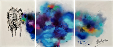 Peinture intitulée "The dust" par Madiana Cachacou, Œuvre d'art originale, Acrylique