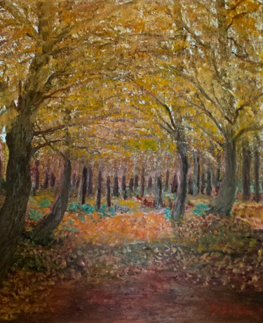 Pintura intitulada ""La Rugiada nel bos…" por Giorgio Priolo, Obras de arte originais, Óleo