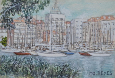 Peinture intitulée "Agde" par Marie-Josée Reyes, Œuvre d'art originale, Aquarelle