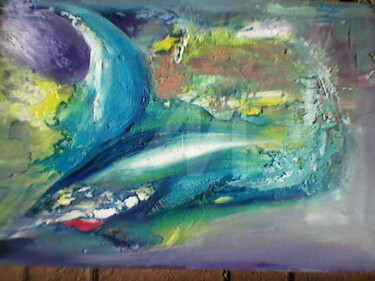 Painting titled "Summer" by Yvette Chilli Chilli, Original Artwork, Oil