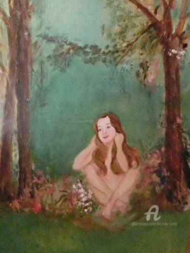 Peinture intitulée "The Song" par Michela Curtis, Œuvre d'art originale, Huile