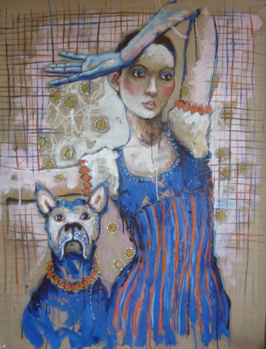 Peinture intitulée "une variété unique…" par Catherine Cornec, Œuvre d'art originale, Huile