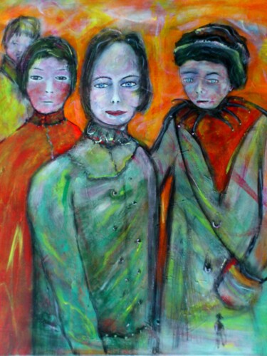 Peinture intitulée "les-trois-couleurs-…" par Bruno Briatte, Œuvre d'art originale, Acrylique