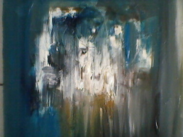 Painting titled "Thunder" by Yvette Chilli Chilli, Original Artwork, Oil