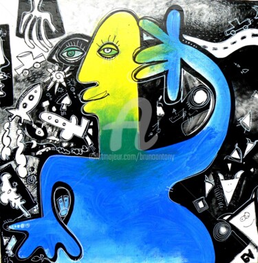 Peinture intitulée "New génération" par Bruno Antony-Thouret (bruno antony), Œuvre d'art originale, Acrylique