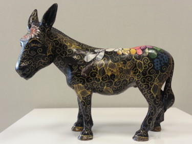 Sculpture titled "n'ane a n'air" by Philippe Sidot Et Charlotte Carsin, Original Artwork, Resin