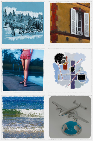 Arts numériques intitulée "Hors d'œuvre série…" par François Lapouge, Œuvre d'art originale, Travail numérique 2D