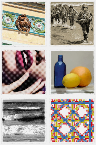 Arts numériques intitulée "Hors d'œuvre série…" par François Lapouge, Œuvre d'art originale, Travail numérique 2D