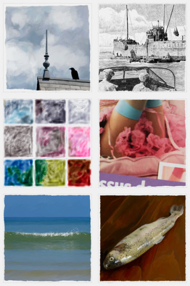 Arts numériques intitulée "Hors d'œuvre série…" par François Lapouge, Œuvre d'art originale, Travail numérique 2D