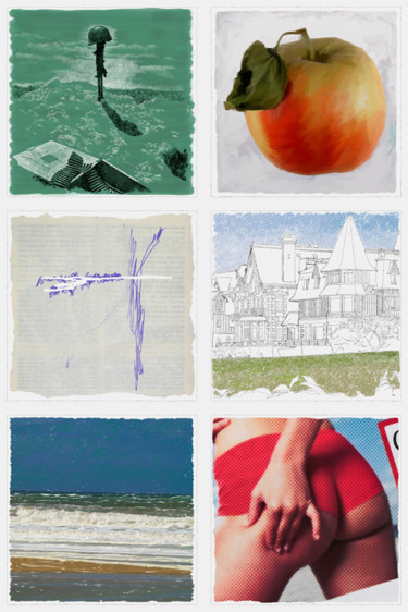 Arts numériques intitulée "Hors d'œuvre série…" par François Lapouge, Œuvre d'art originale, Travail numérique 2D