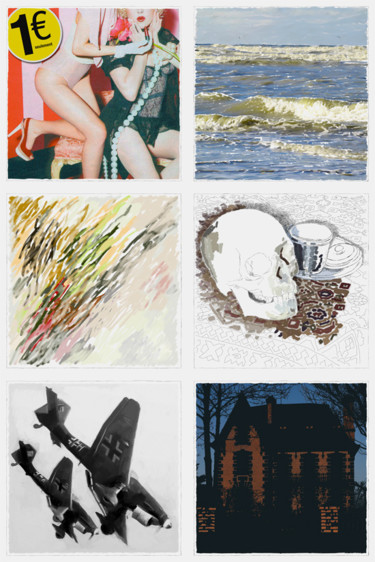 Arts numériques intitulée "Hors d'œuvre série…" par François Lapouge, Œuvre d'art originale, Travail numérique 2D