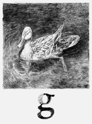 Arts numériques intitulée "Abécédaire : g" par François Lapouge, Œuvre d'art originale, Travail numérique 2D