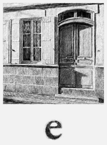Arts numériques intitulée "Abécédaire : e" par François Lapouge, Œuvre d'art originale, Travail numérique 2D