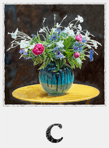 Arts numériques intitulée "Abécédaire : c" par François Lapouge, Œuvre d'art originale, Travail numérique 2D