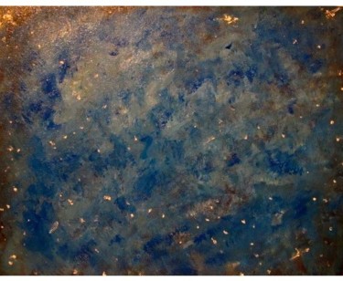 「Blue Galaxy, abstra…」というタイトルの絵画 Liza Peninonによって, オリジナルのアートワーク, アクリル