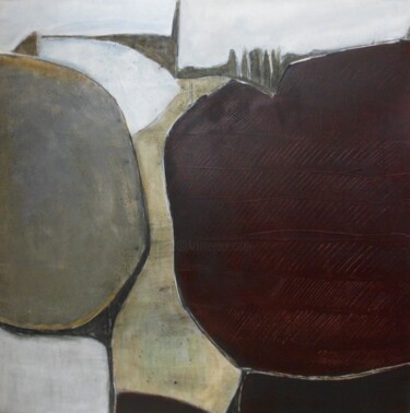 Peinture intitulée "100x100-cm-wine-lan…" par Esteves De Cooman, Œuvre d'art originale, Acrylique