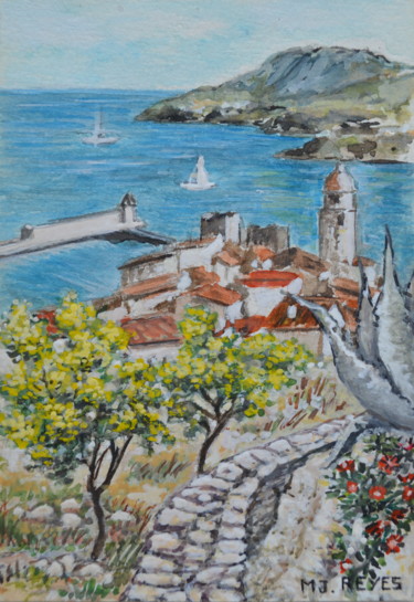 Collioure vue de la montagne