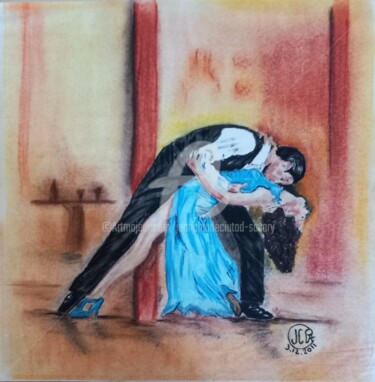 图画 标题为“TANGO N° 6 de la sé…” 由Jc C-S ' Art, 原创艺术品, 粉彩 安装在其他刚性面板上