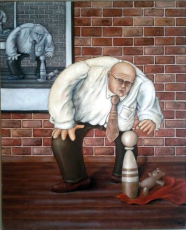 Peinture intitulée "RECIDIVE" par Pascal Buffard, Œuvre d'art originale