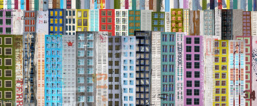 Buildings N°34 #La Fabrique# Photographie intitulée "Buildings N°34 #La…" par Aal, Œuvre d'art originale, Photographie manipulée Monté sur Aluminium