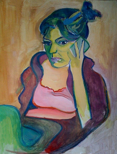 「Femme-verte.jpg」というタイトルの絵画 Alex Mangelによって, オリジナルのアートワーク