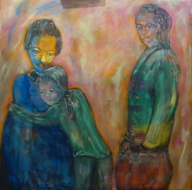 Peinture intitulée "Sinon-cela-80x80.jpg" par Bruno Briatte, Œuvre d'art originale, Acrylique