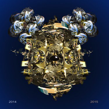 Digital Arts titled "Meilleurs voeux" by Yves Molina, Original Artwork, Digital Painting