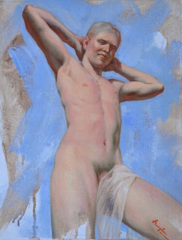 Pintura intitulada "ORIGINAL OIL PAINTI…" por Hongtao Huang, Obras de arte originais, Óleo