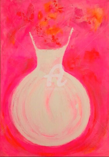 Schilderij getiteld "TUTU COCONUTS" door Marilena Lacchinelli, Origineel Kunstwerk, Acryl Gemonteerd op Frame voor houten br…