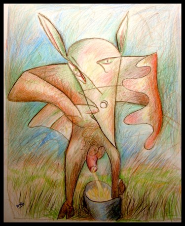 Le Pistrouille Dessin intitulée "Le Pistrouille" par Pierre-Louis Torres, Œuvre d'art originale, Crayon