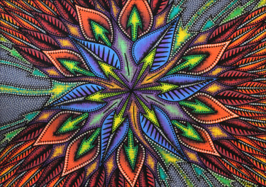 Painting titled "Orchidée" by Jonathan Pradillon, Original Artwork, Acrylic