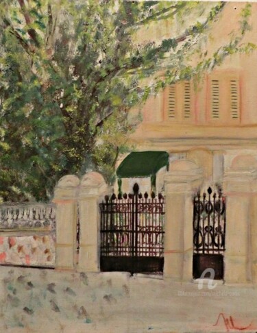 "The Gatehouse" başlıklı Tablo Michela Curtis tarafından, Orijinal sanat, Petrol