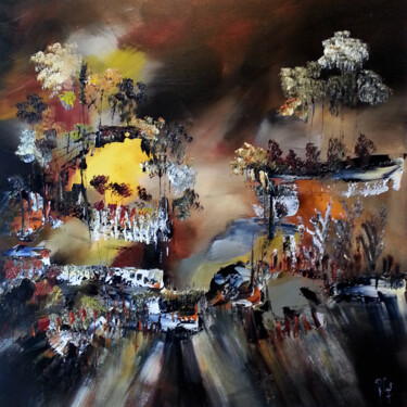 La forêt des héritages Peinture intitulée "La forêt des hérita…" par Muriel Cayet, Œuvre d'art originale, Acrylique