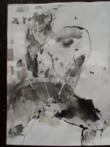 Peinture intitulée "dessin sur papier n…" par Catherine Monmarson, Œuvre d'art originale, Acrylique